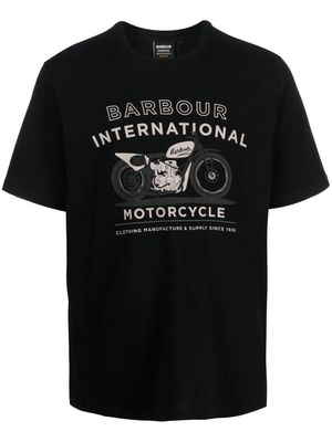 Barbour graphic-print T-shirt - Black