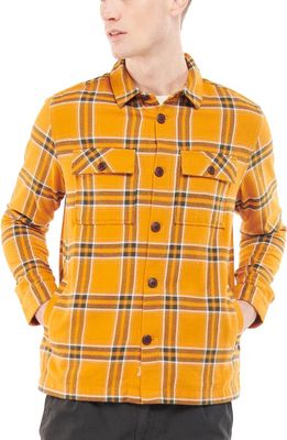 Barbour Hallfell Plaid Overshirt in Tapenade
