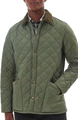 Barbour Heritage Liddesdale Quilted Jacket in Light Moss