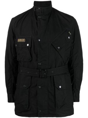 Barbour high-neck belted jacket - Black