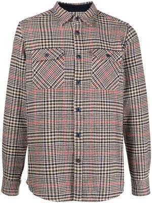 Barbour Hillside houndstooth-pattern cotton shirt - Neutrals