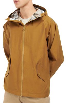 Barbour Holby Waterproof Waxed Cotton Blend Jacket in Russet