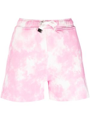 Barbour International cloud-print track shorts - Pink