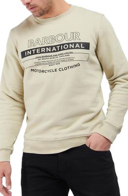 Barbour International Graphic Sweatshirt in Oyster