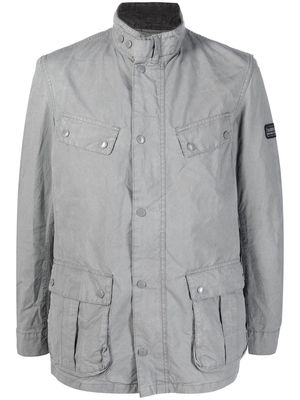 Barbour International logo-patch lightweight jacket - Grey