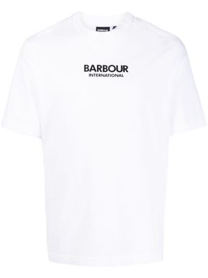 Barbour International logo printed T-shirt - White