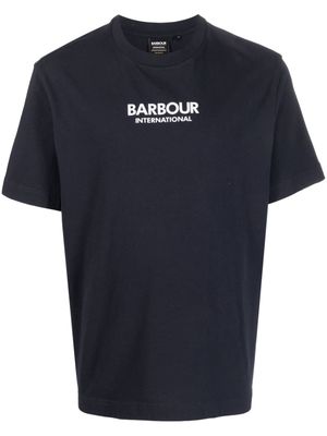 Barbour International logo T-shirt - Blue