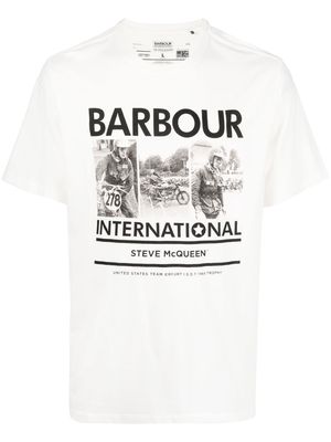 Barbour International Steve McQueen graphic-print T-shirt - White