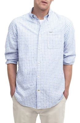 Barbour Kanehill Tailored Fit Button-Down Shirt in Sky