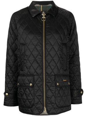 Barbour Kelham quilted zip-up jacket - Black