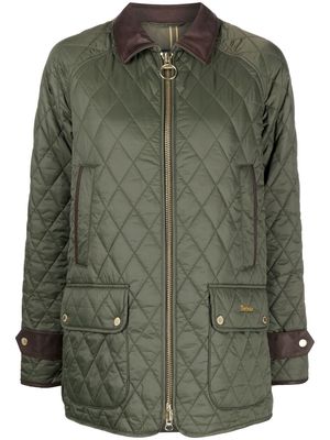 Barbour Kelham quilted zip-up jacket - Green