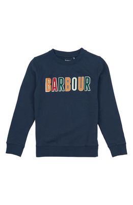 Barbour Kids' Alfie Cotton Sweatshirt in Navy