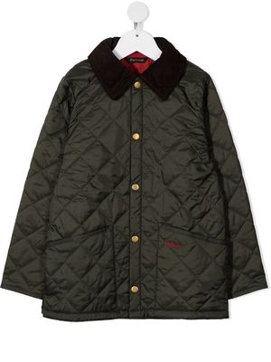 Barbour Kids button-down padded jacket - Green
