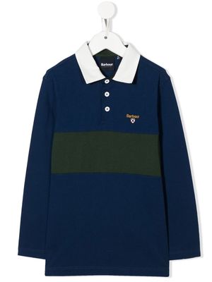 Barbour Kids embroidered logo polo shirt - Blue