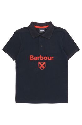 Barbour Kids' Floyd Cotton Polo in Navy