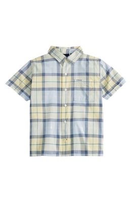 Barbour Kids' Gordon Plaid Short Sleeve Button-Up Shirt in Sandsend Tartan