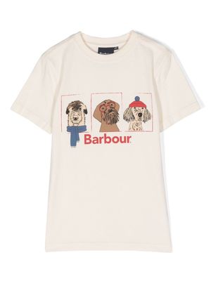 Barbour Kids graphic-print cotton T-shirt - Neutrals