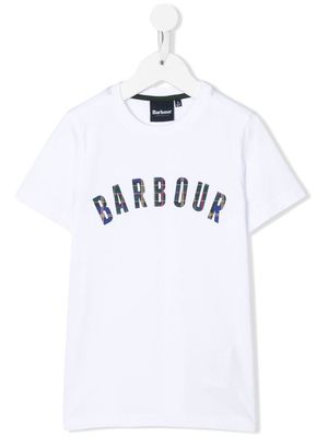 Barbour Kids logo print T-shirt - White