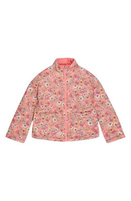 Barbour Kids' Reversible Jacket in Pink Punch/Retro Floral