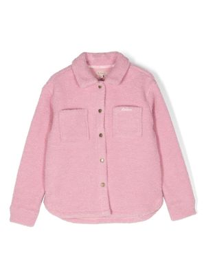 Barbour Kids Sienna fleece shirt jacket - Pink