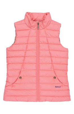 Barbour Kids' Yara Puffer Vest in Pink Punch/Retro Floral