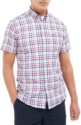Barbour Kinson Tailored Fit Short Sleeve Button-Down Shirt