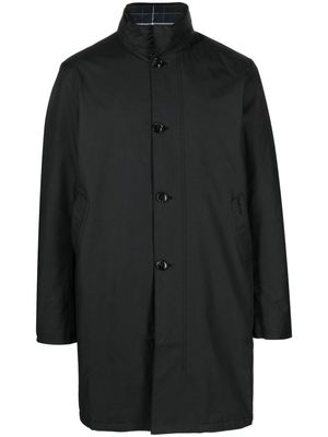 Barbour layered single-breasted coat - Black