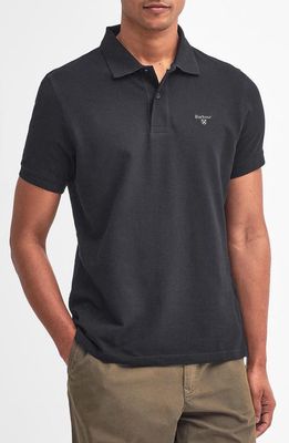 Barbour Lightweight Sports Piqué Polo in Black