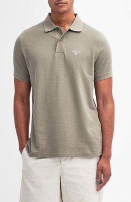 Barbour Lightweight Sports Piqué Polo in Dusty Green