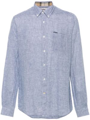 Barbour linen checked shirt - Blue