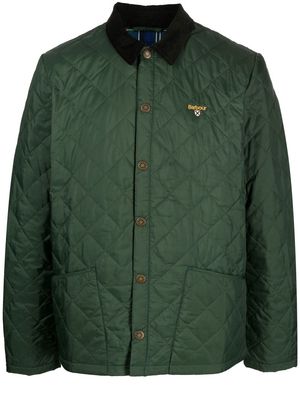 Barbour logo-embroidered quilted jacket - Green