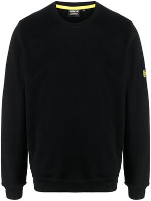 Barbour logo-patch cotton sweatshirt - Black