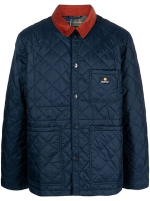 Barbour logo-patch padded-design jacket - Blue