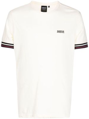 Barbour logo-print cotton T-shirt - Neutrals