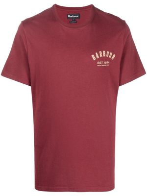 Barbour logo-print short-sleeve T-shirt - Red
