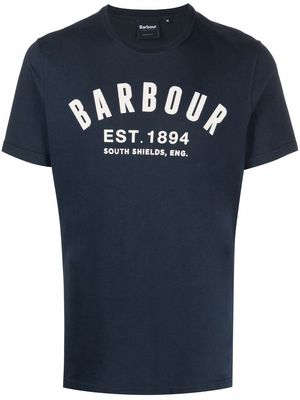 Barbour logo print T-shirt - Blue