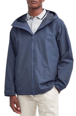 Barbour Lorton Waterproof Hooded Jacket in Navy