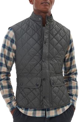 Barbour Lowerdale Slim Fit Quilted Vest in Charcoal