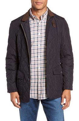 Barbour Lutz Quilted Jacket in Navy