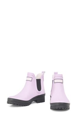 Barbour Mallow Wellington Chelsea Boot in Lilac/Black