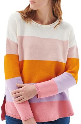 Barbour Mariner Stripe Sweater in Multi Pink