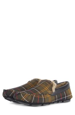 Barbour Monty Faux Fur Lined Slipper in Recycled Classic Tartan