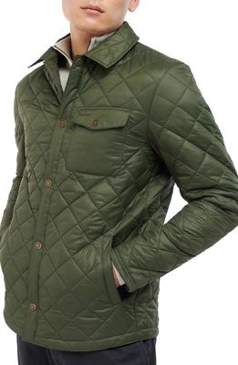 Barbour Newbie Quilted Nylon Jacket in Olive