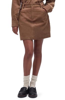 Barbour Oakfield Corduroy Skirt in Taupe