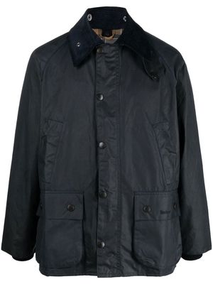 Barbour off-centre press-stud fastening jacket - Blue