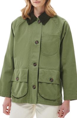 Barbour Pennycress Cotton Barn Jacket in Olivine