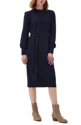 Barbour Perch Long Sleeve Sweater Dress in Navy