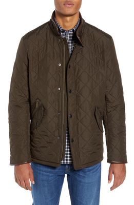 Barbour 'Powell' Regular Fit Quilted Jacket in Olive