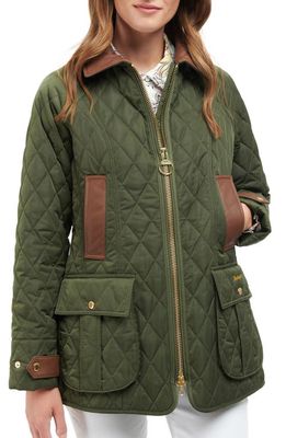 Barbour Premium Beadnell Quilted Jacket in Olive/Ancient