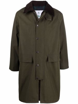 Barbour press-stud fastening coat - Green